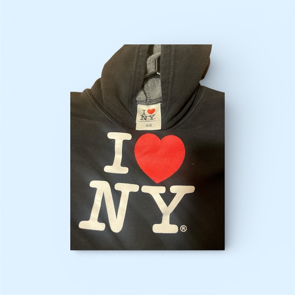 I Love NY Kids Black Hoodie - Picture 3 of 4